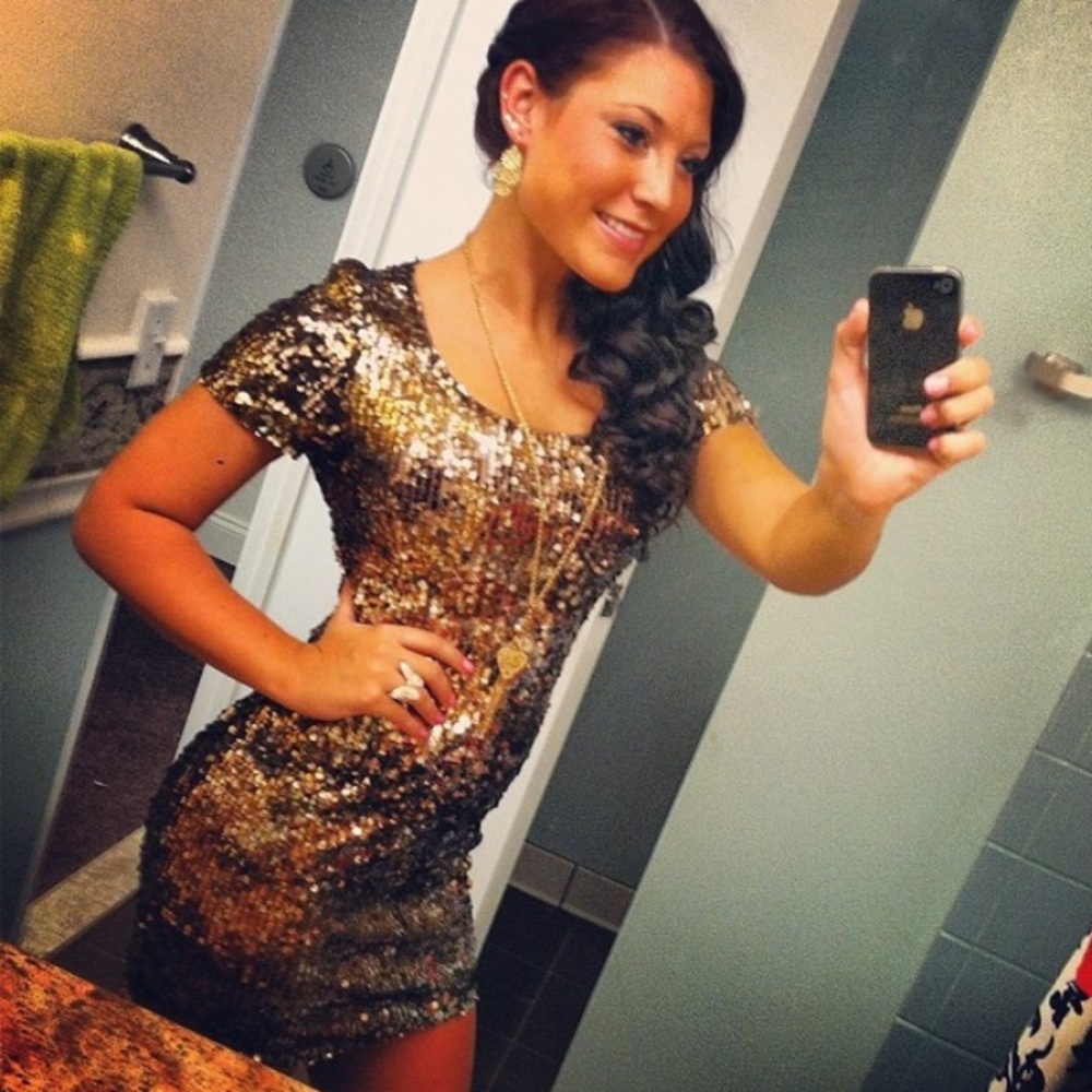 Sequined Cocktail Dress